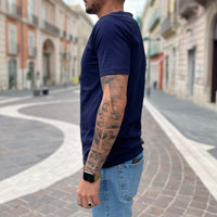 Thumbnail for T-shirt blu basic slim 2.0 - FLAG STORE