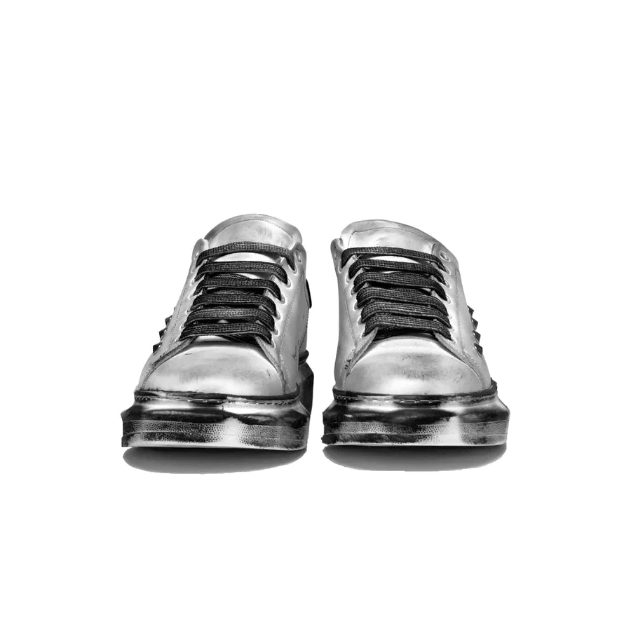 Sneakers borchiata effetto sporcata - FLAG STORE