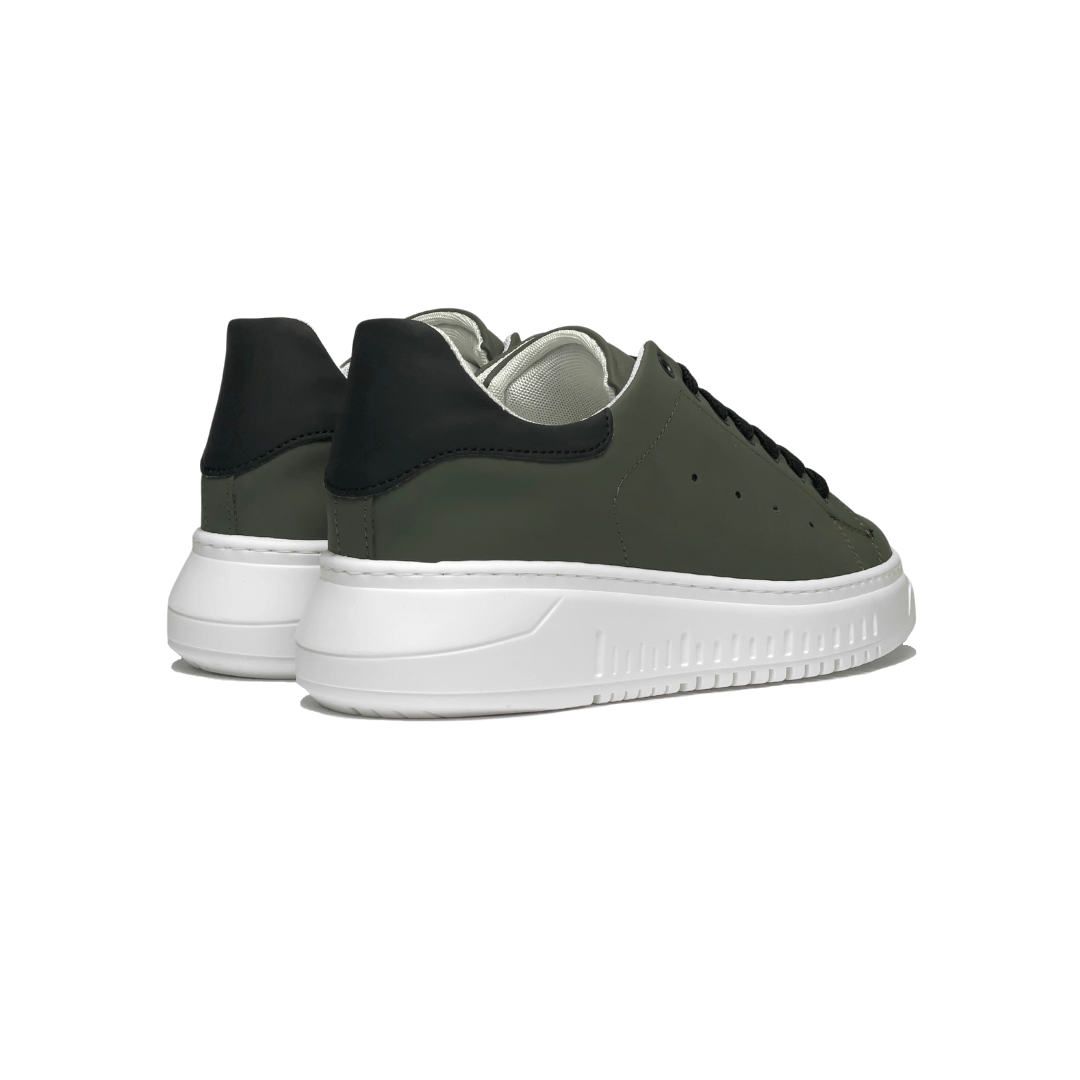 Sneakers suola army verde con puntini - FLAG STORE