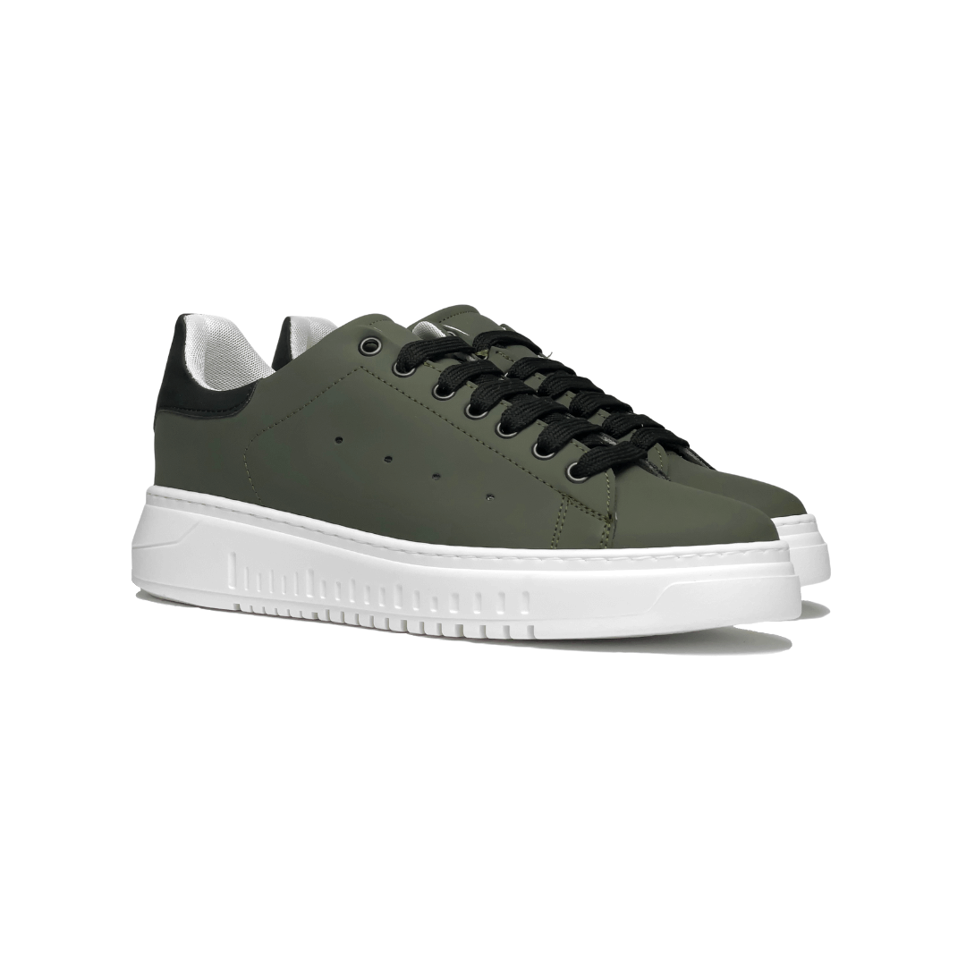 Sneakers suola army verde con puntini - FLAG STORE