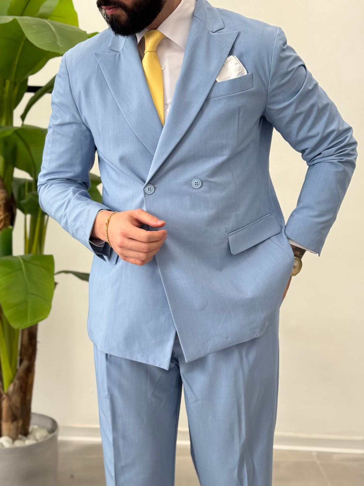 Malaga double-breasted suit 