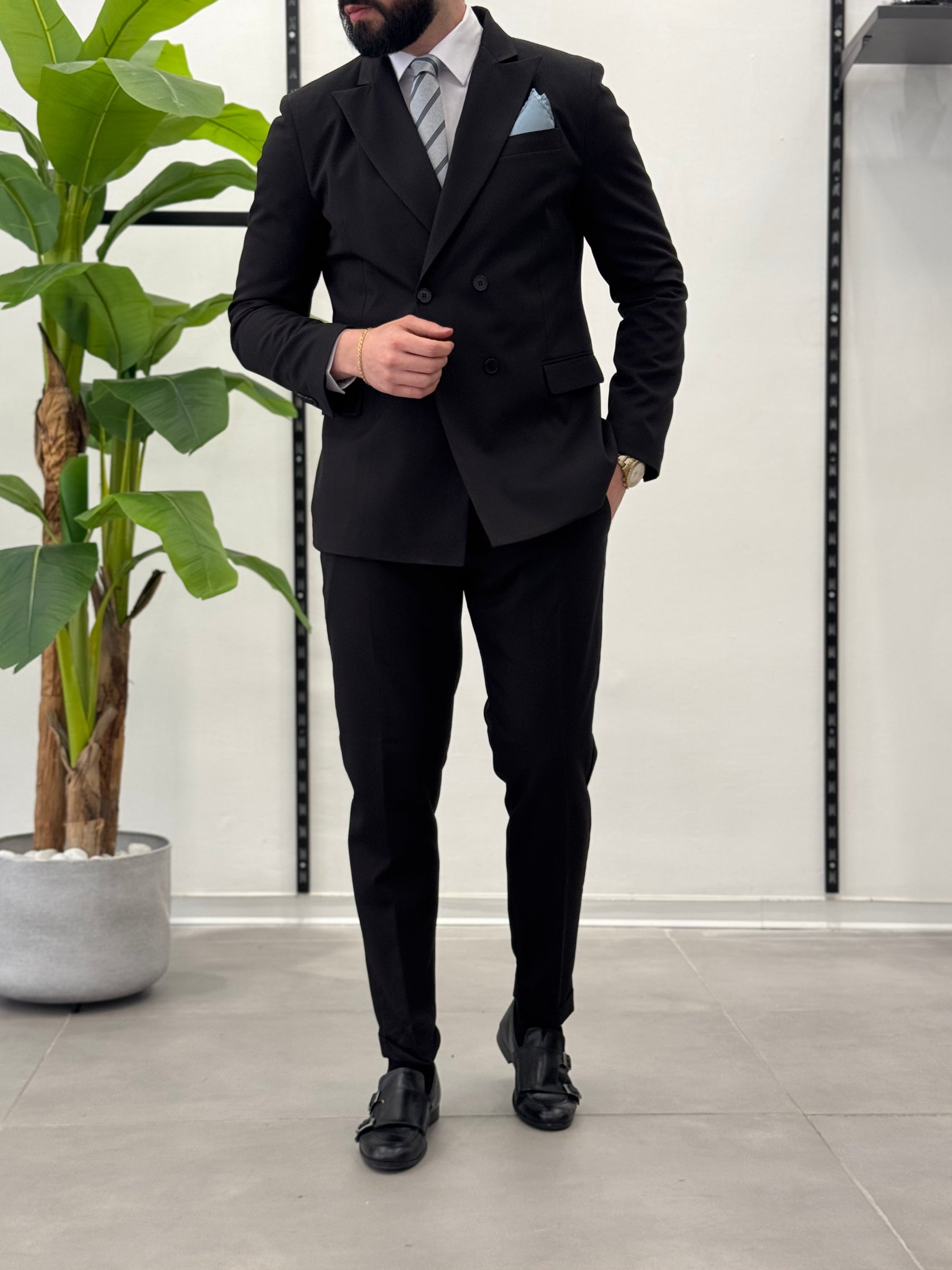 Malaga double-breasted suit 