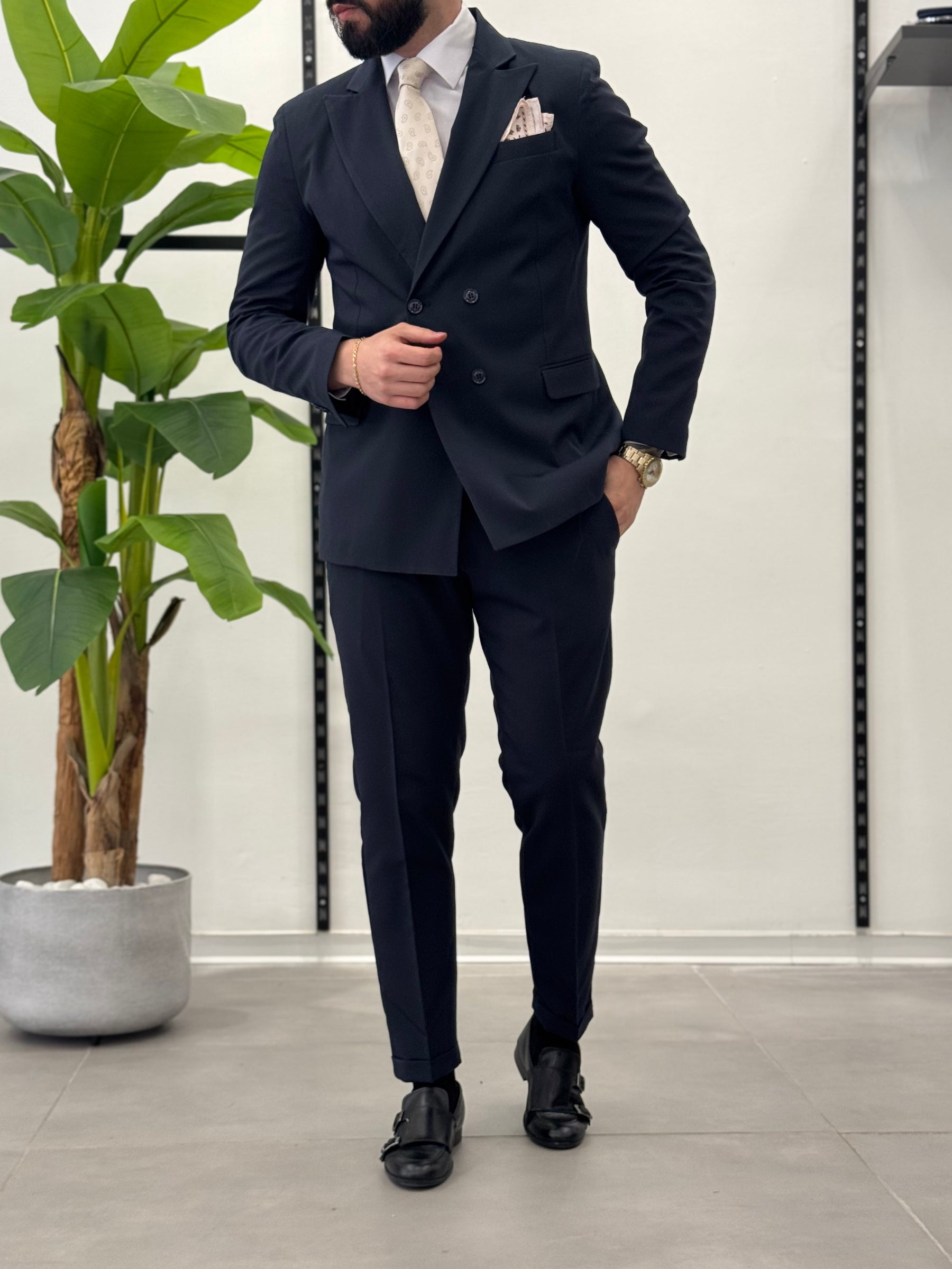 Malaga double-breasted suit 