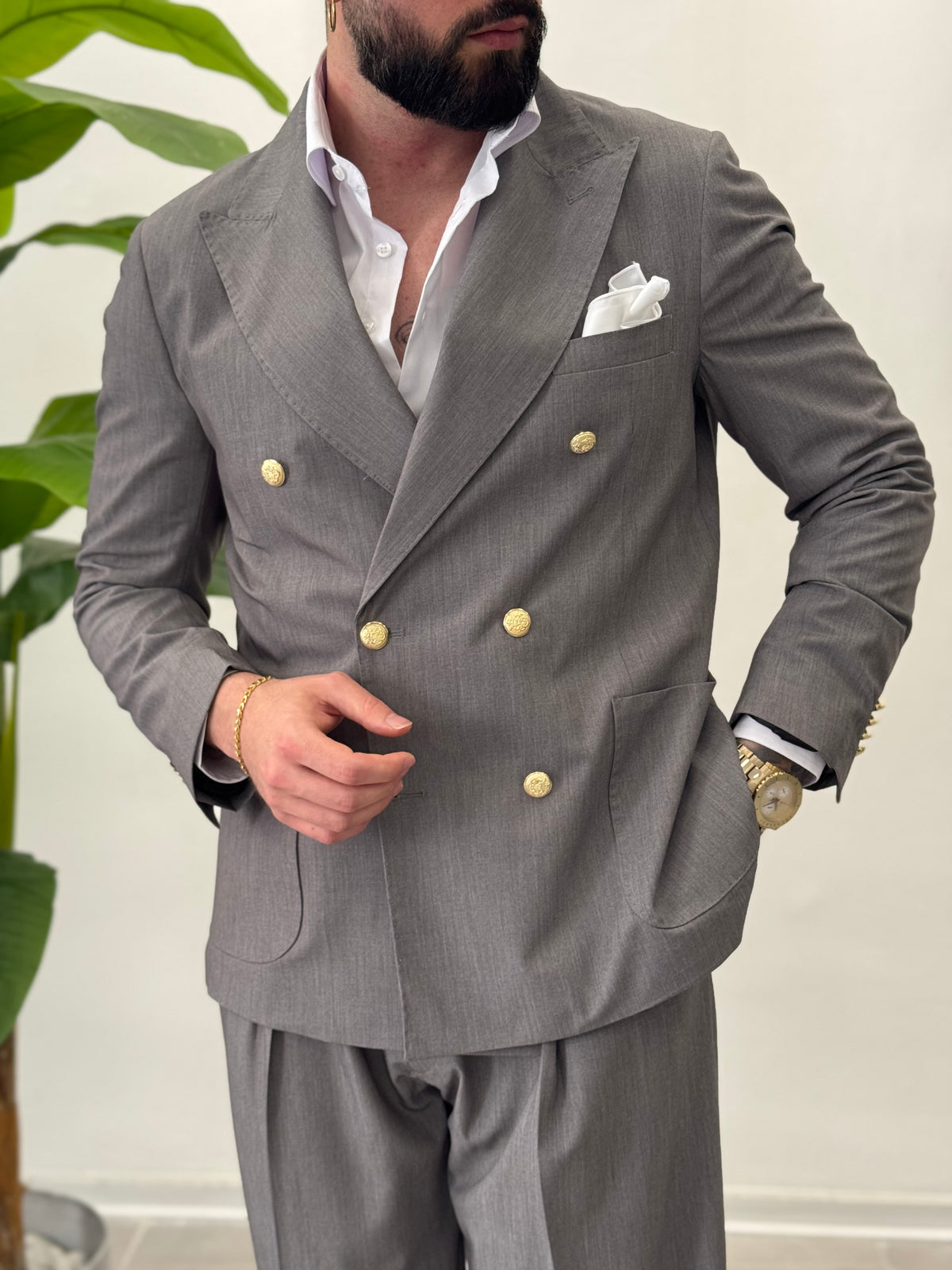Malaga double-breasted suit 