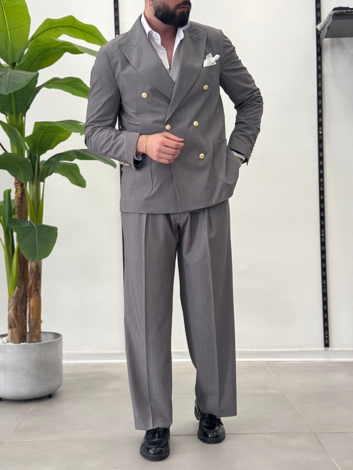 Malaga double-breasted suit 