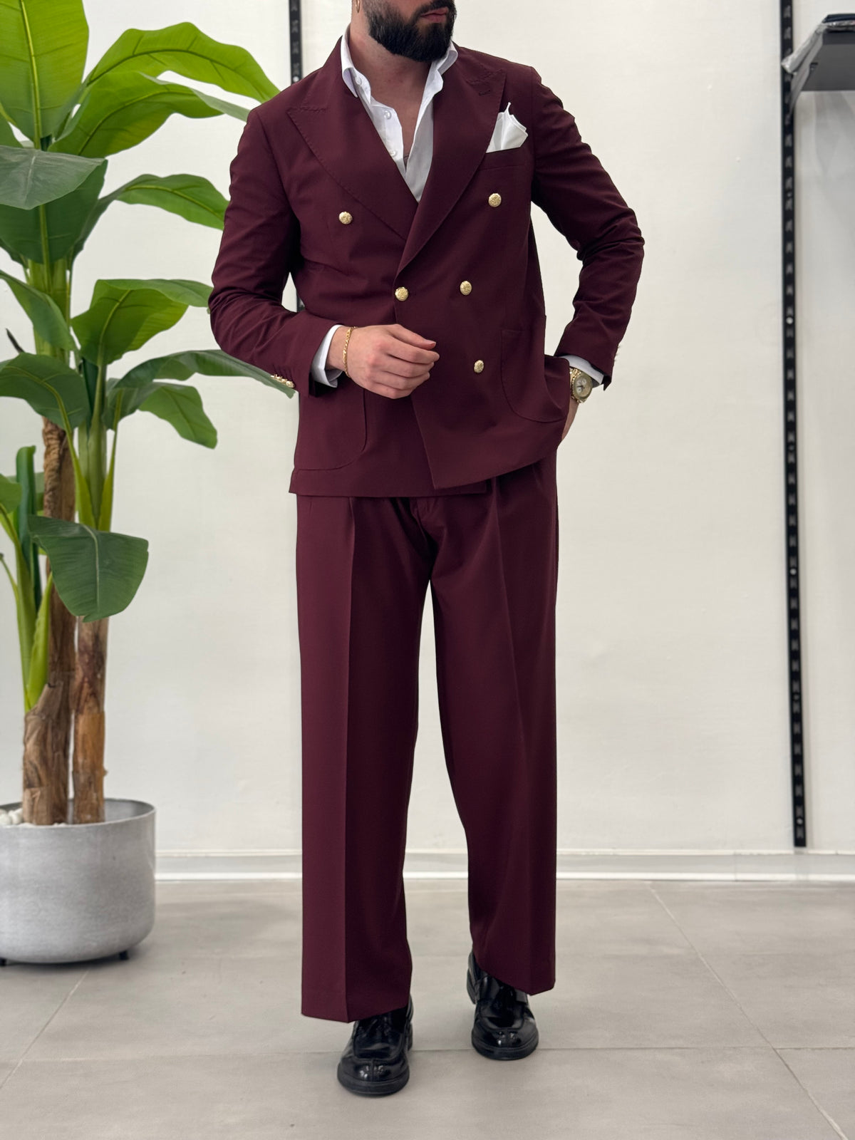Malaga double-breasted suit 