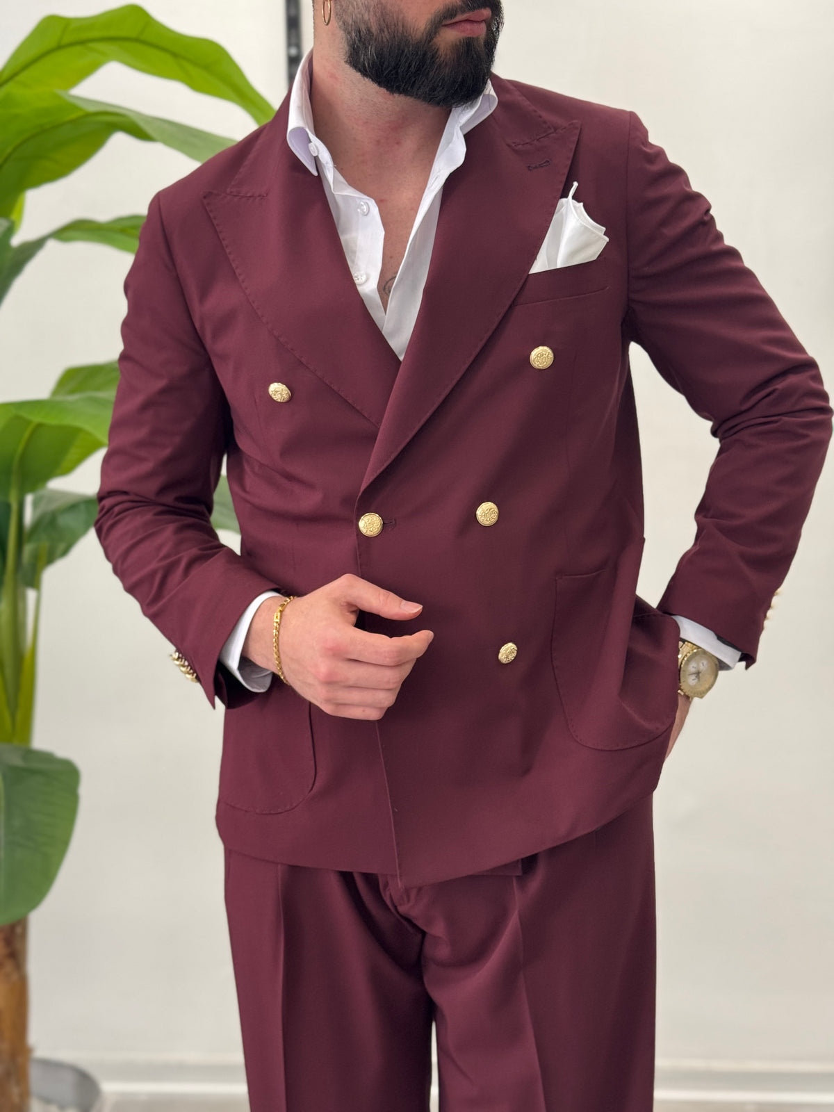 Malaga double-breasted suit 