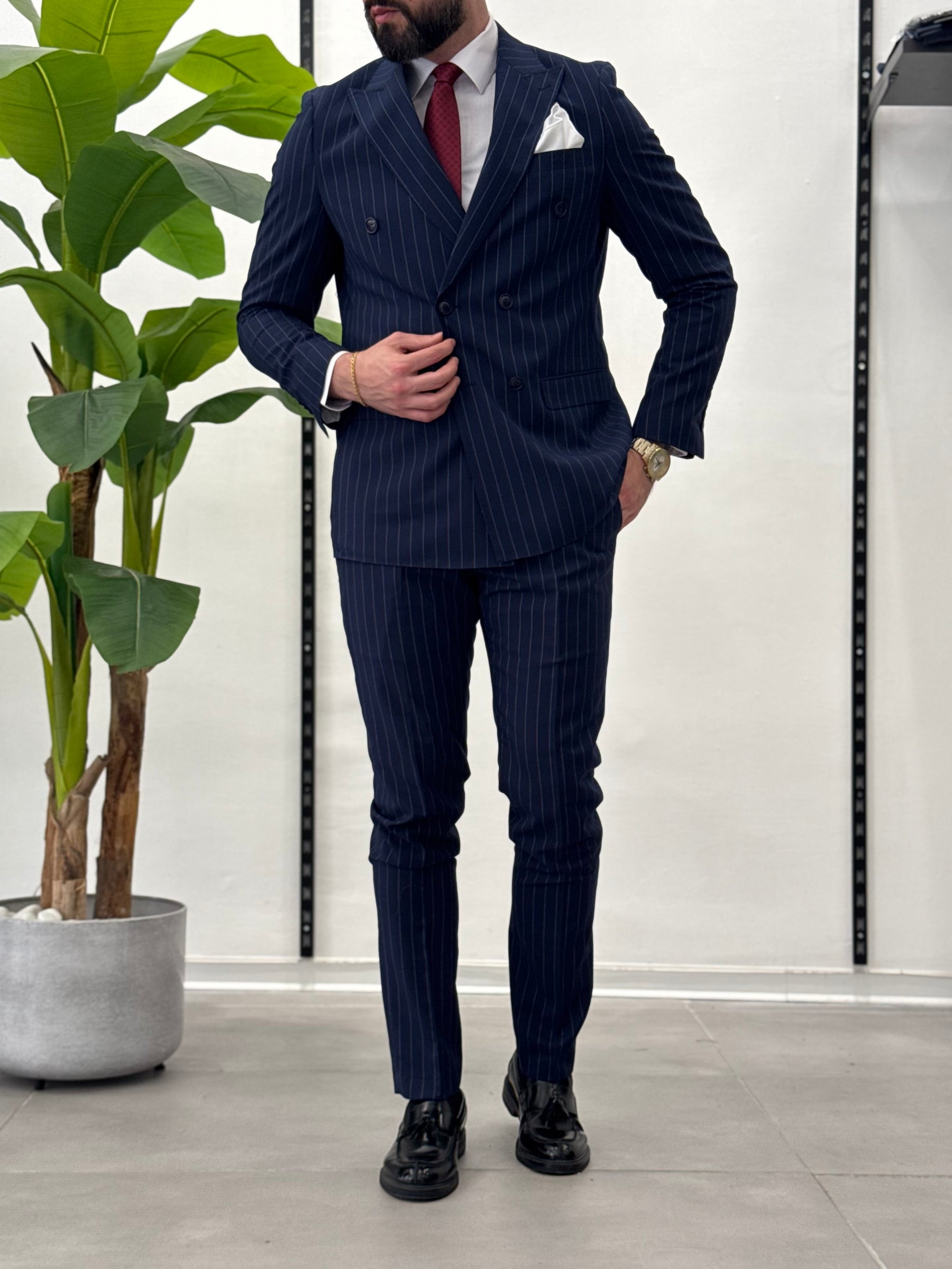 Malaga double-breasted suit 