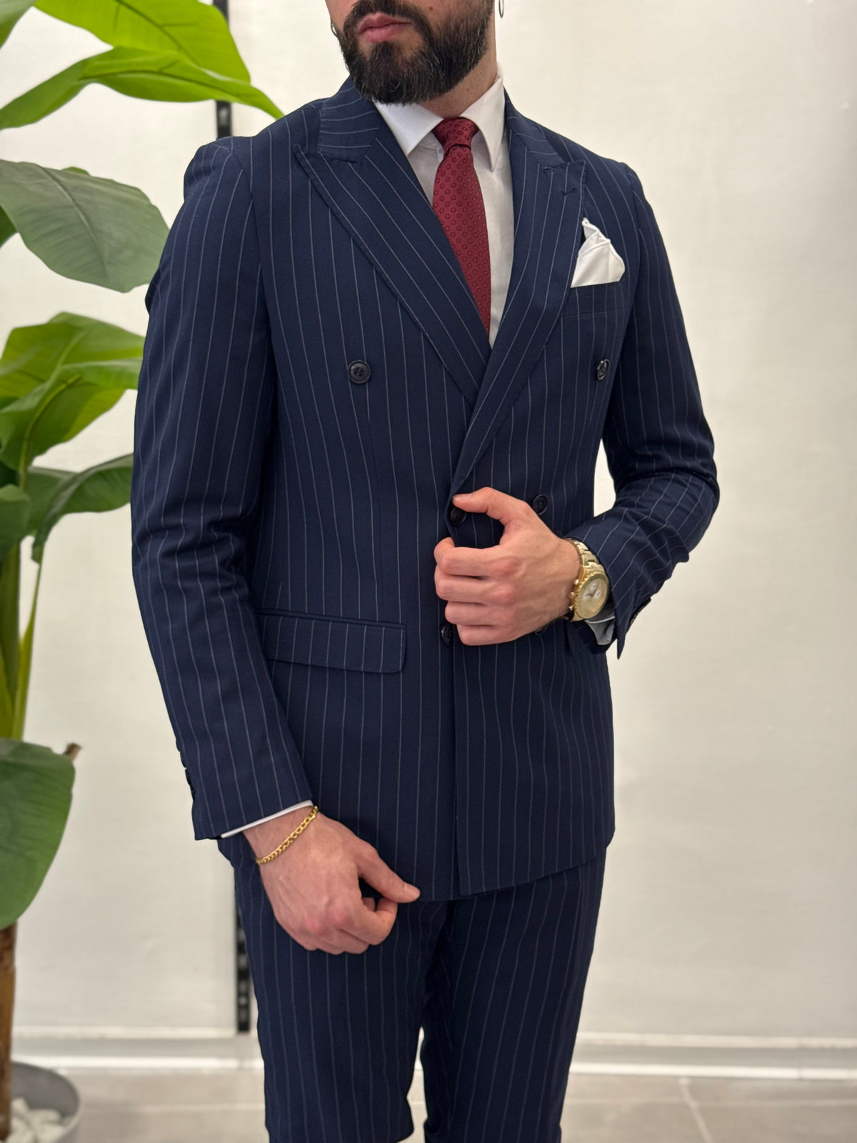Malaga double-breasted suit 