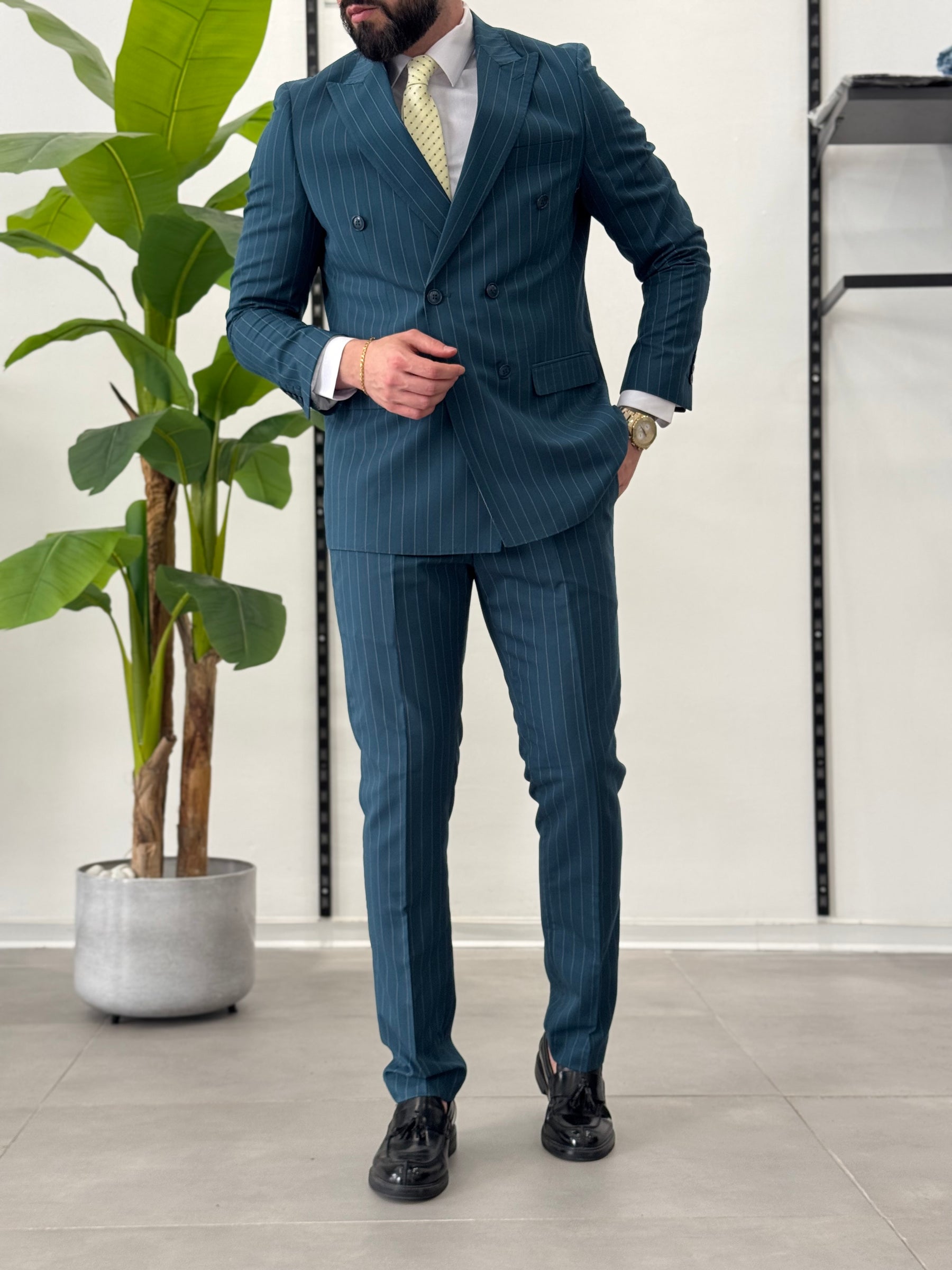 Malaga double-breasted suit 