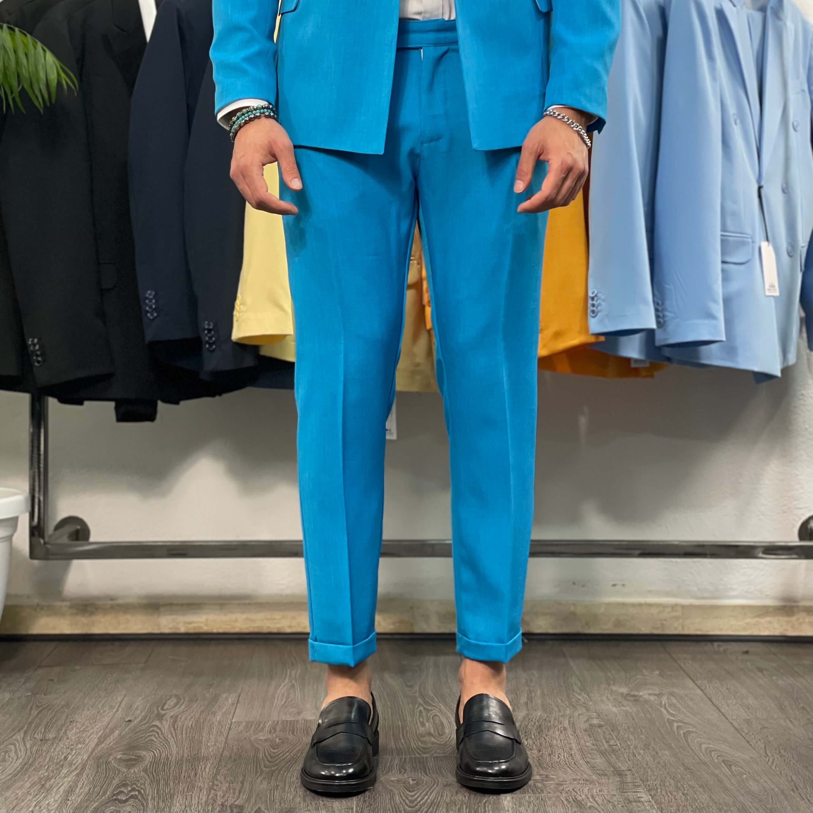 Abito doppiopetto bluette - FLAG STORE