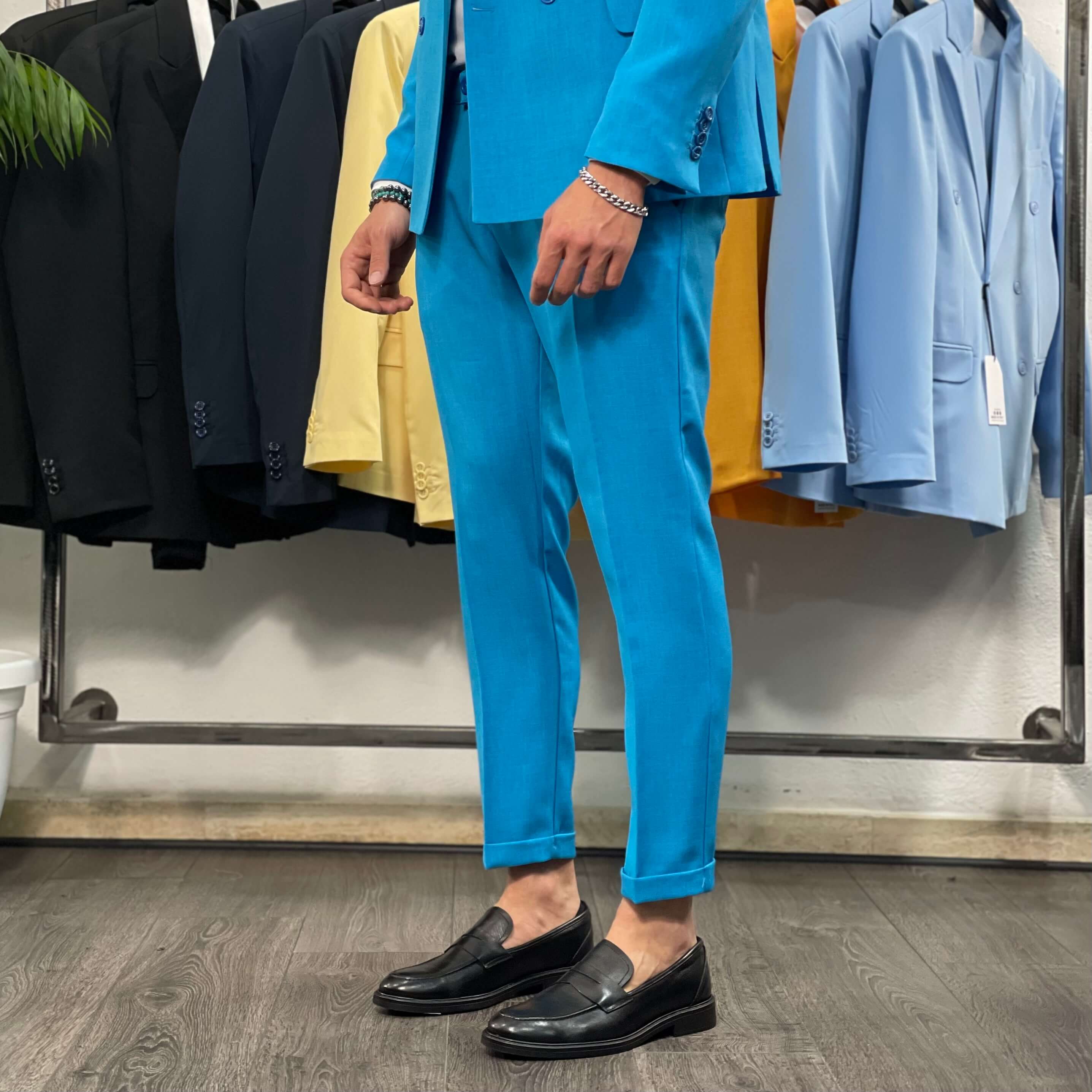 Abito doppiopetto bluette - FLAG STORE