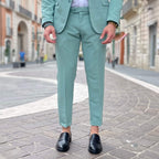 Aqua Green Single-Breasted Suit 2.0 - FLAG STORE 