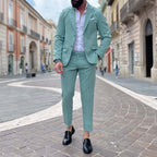 Aqua Green Single-Breasted Suit 2.0 - FLAG STORE 