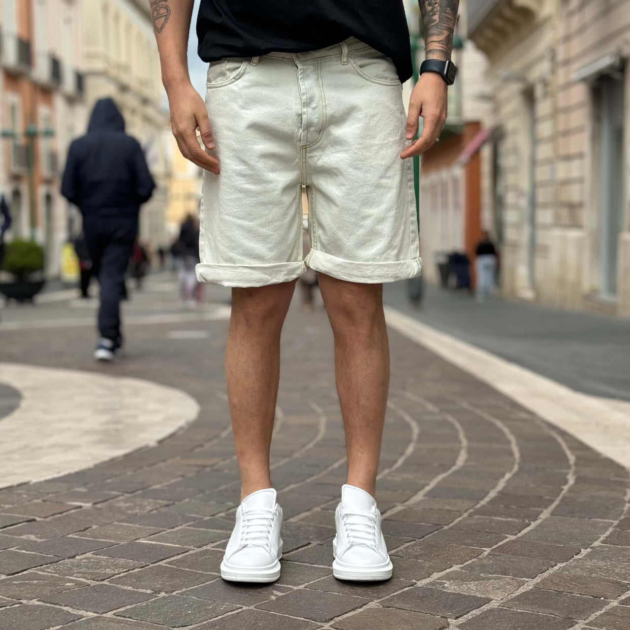 Bermuda di jeans