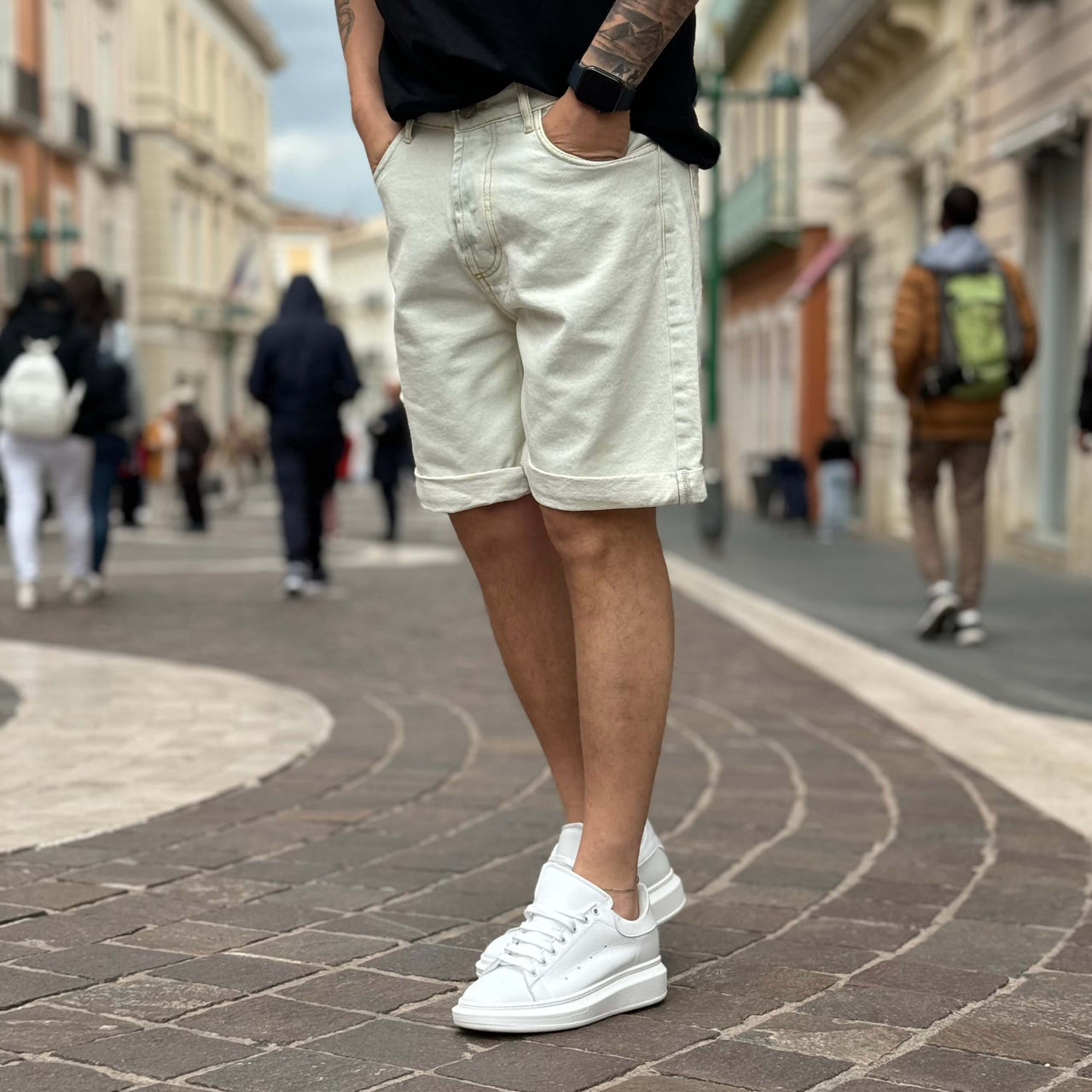 Bermuda di jeans