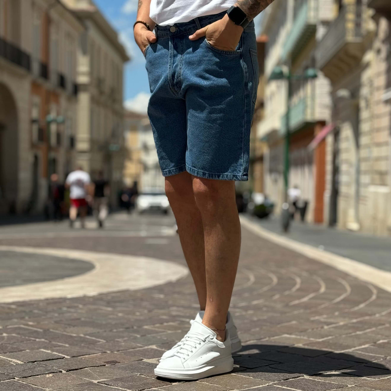 Bermuda di jeans