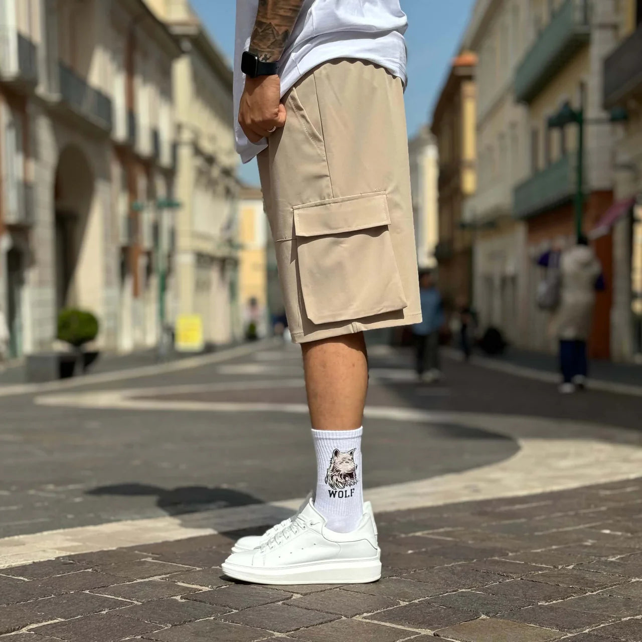 Bermuda tasconato morbido - FLAG STORE