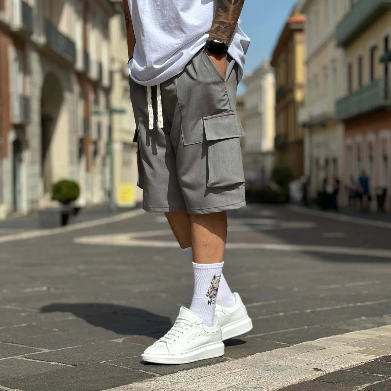 Bermuda tasconato morbido - FLAG STORE