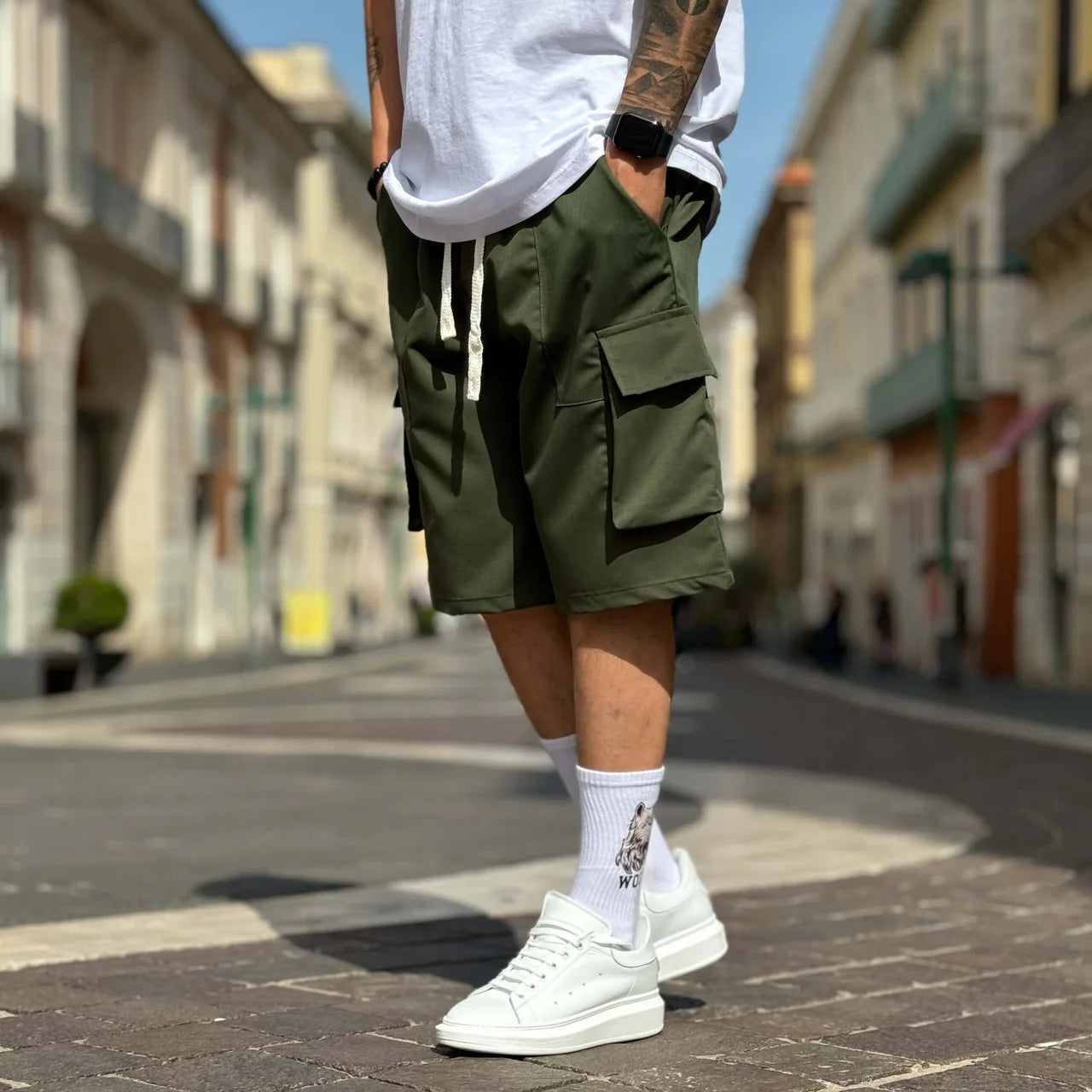 Bermuda tasconato morbido - FLAG STORE