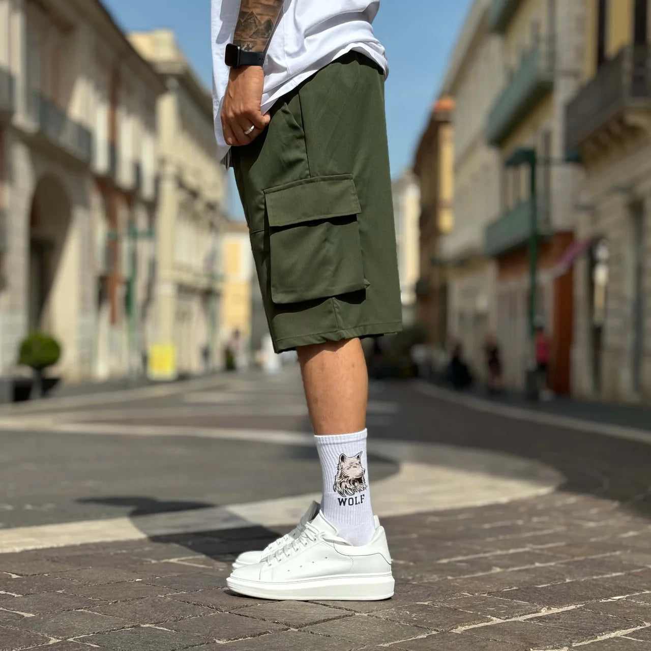 Bermuda tasconato morbido - FLAG STORE