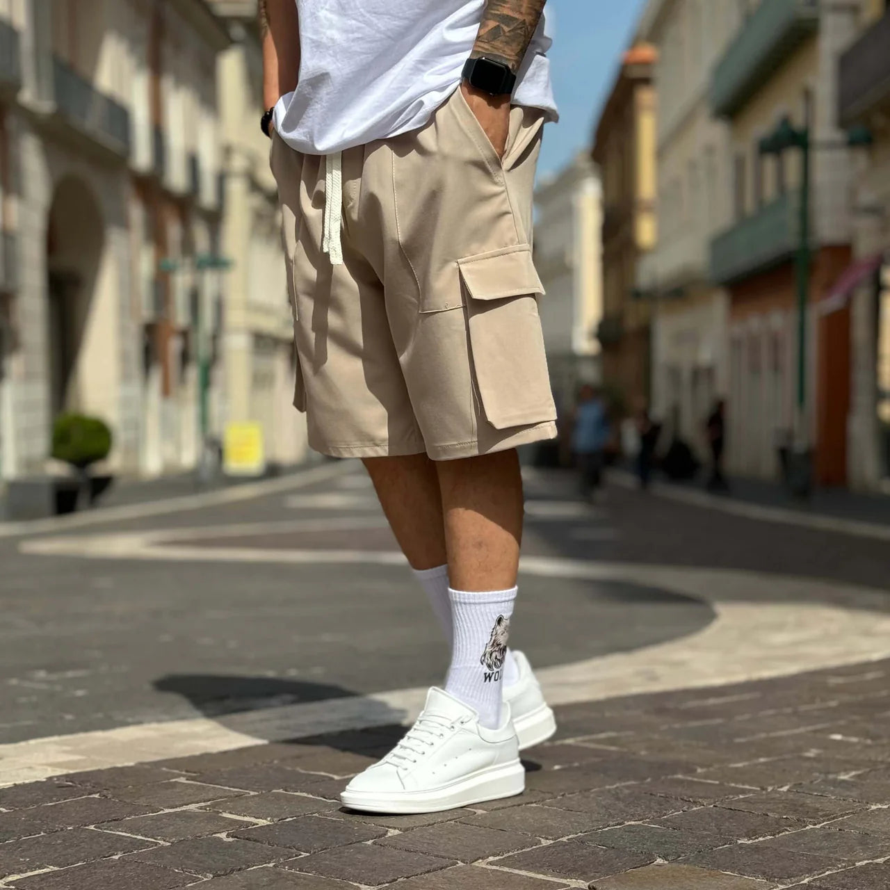 Bermuda tasconato morbido - FLAG STORE