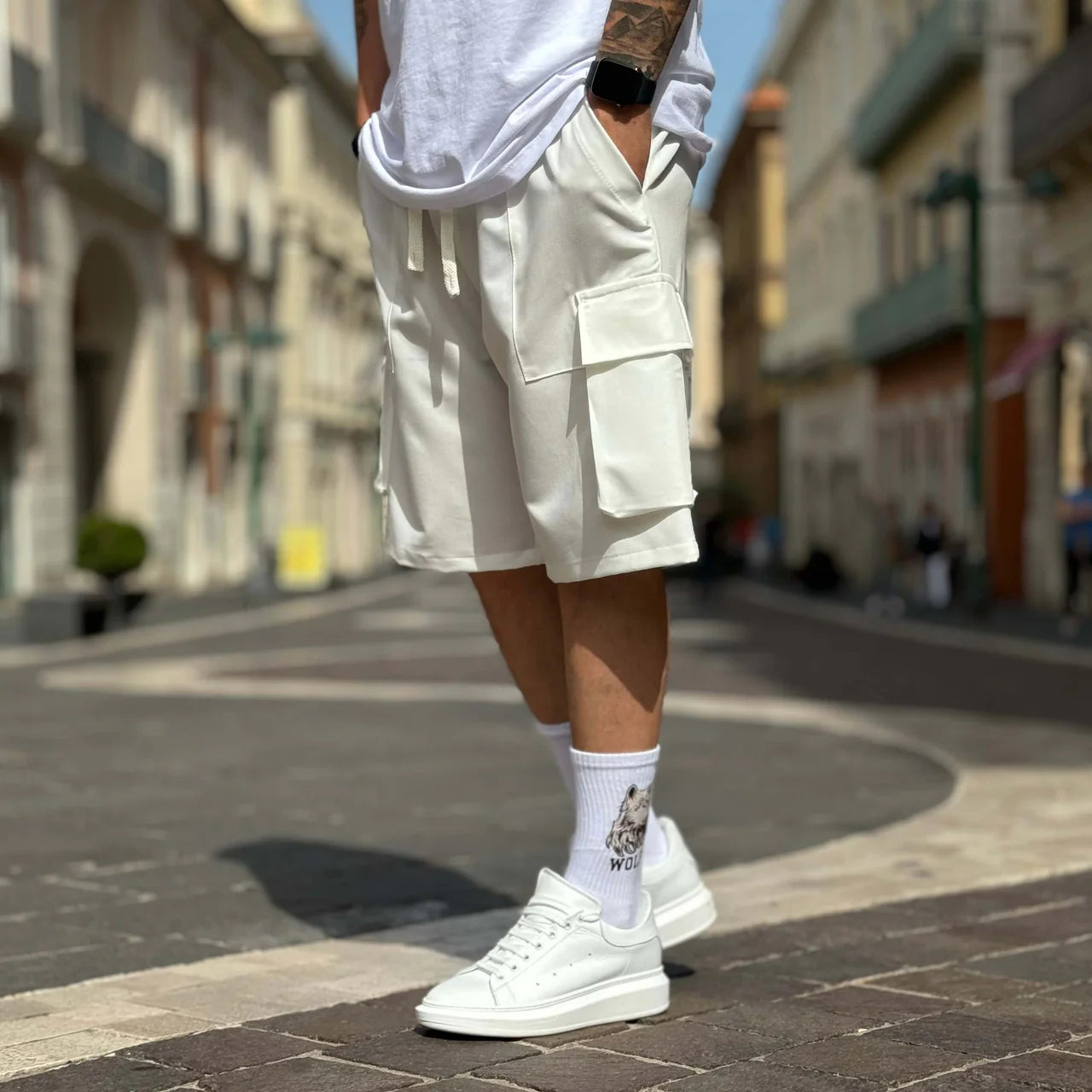 Bermuda tasconato morbido - FLAG STORE