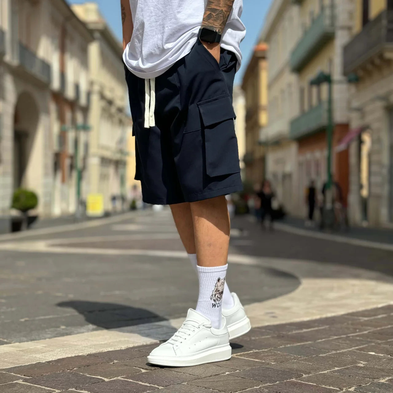 Bermuda tasconato morbido - FLAG STORE