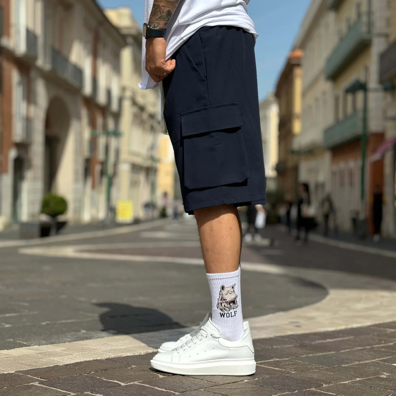 Bermuda tasconato morbido - FLAG STORE