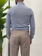 Camicia Slim a Righe Gold
