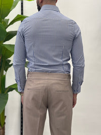 Thumbnail for Camicia Slim a Righe Gold