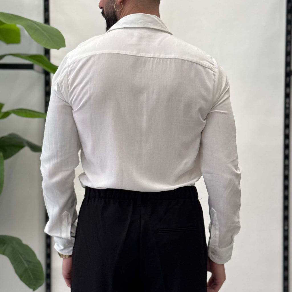 Camicia Slim in Viscosa Zen