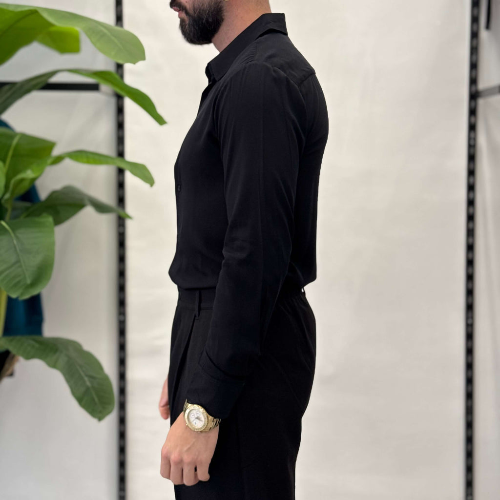 Camicia Slim in Viscosa Zen