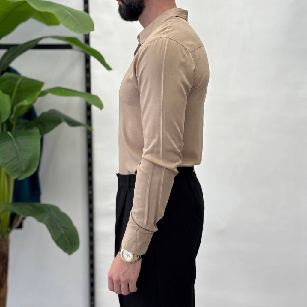 Camicia Slim in Viscosa Zen