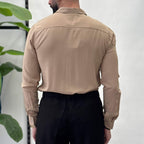 Camicia Slim in Viscosa Zen