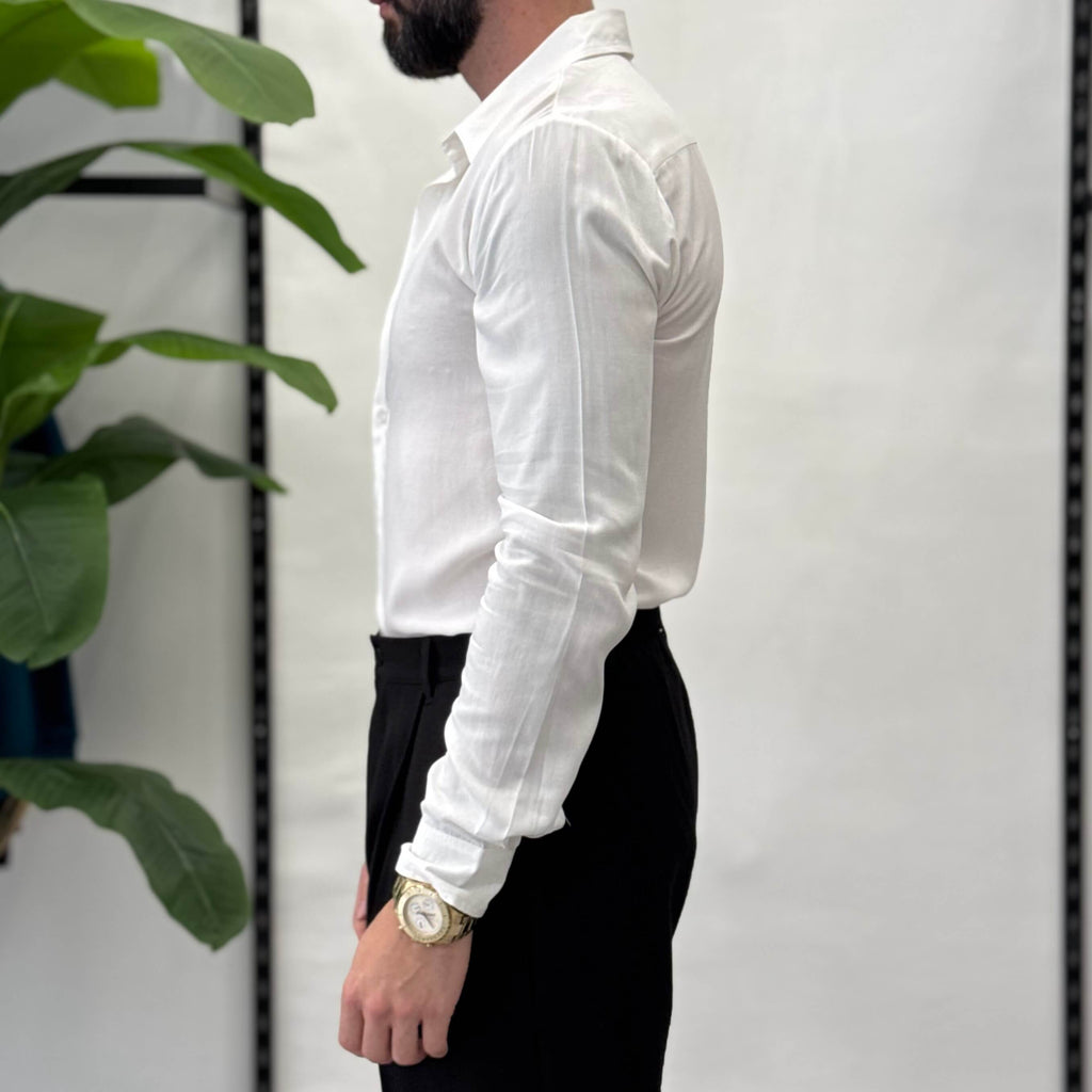 Camicia Slim in Viscosa Zen