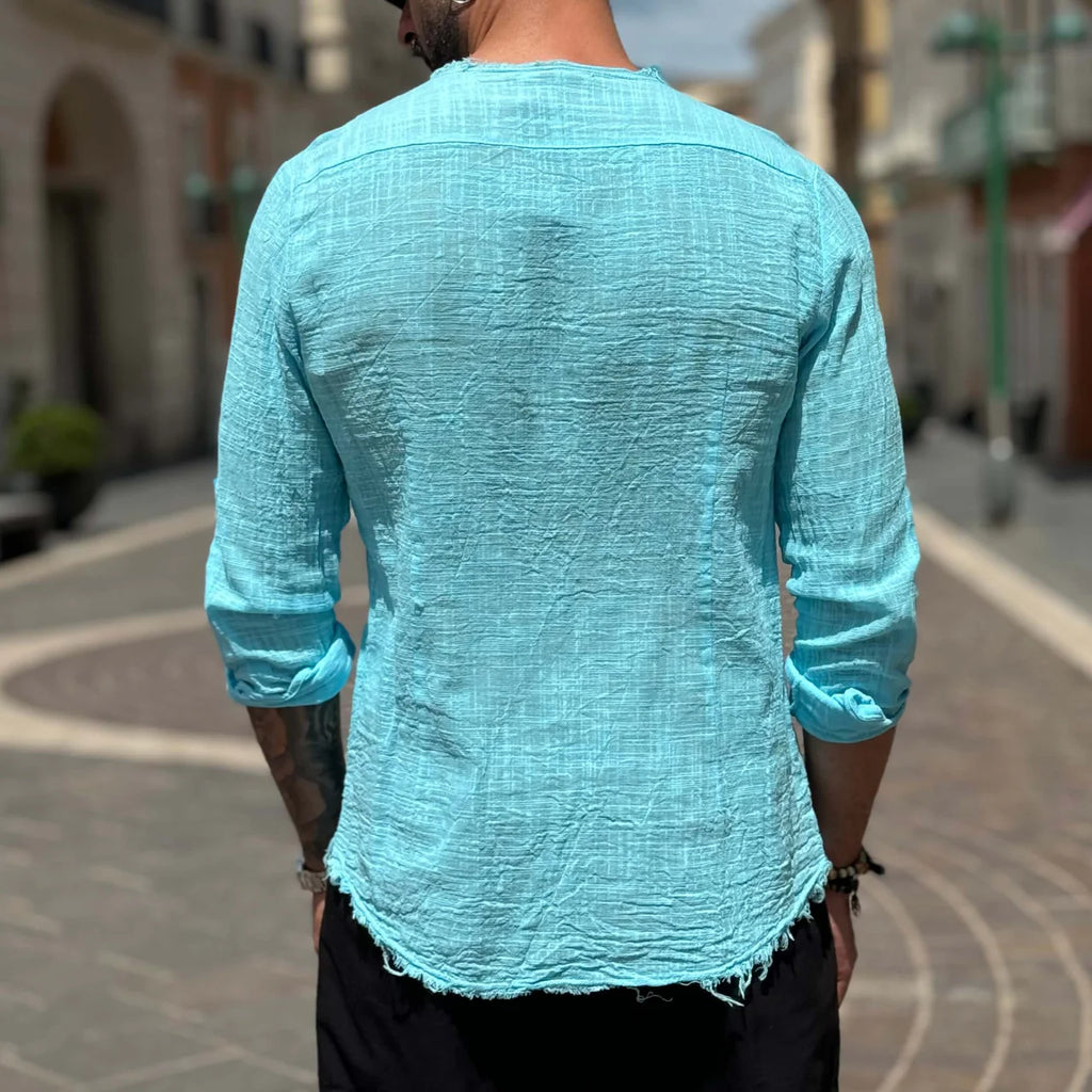 Camicia con collo sfrangiato - FLAG STORE