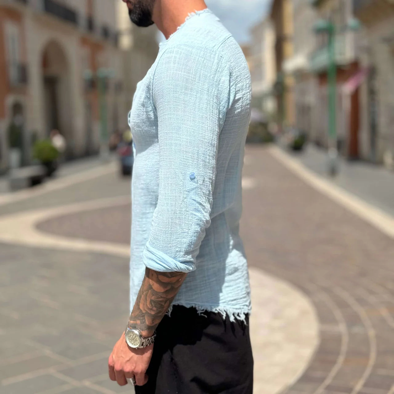 Frayed Collar Shirt - FLAG STORE