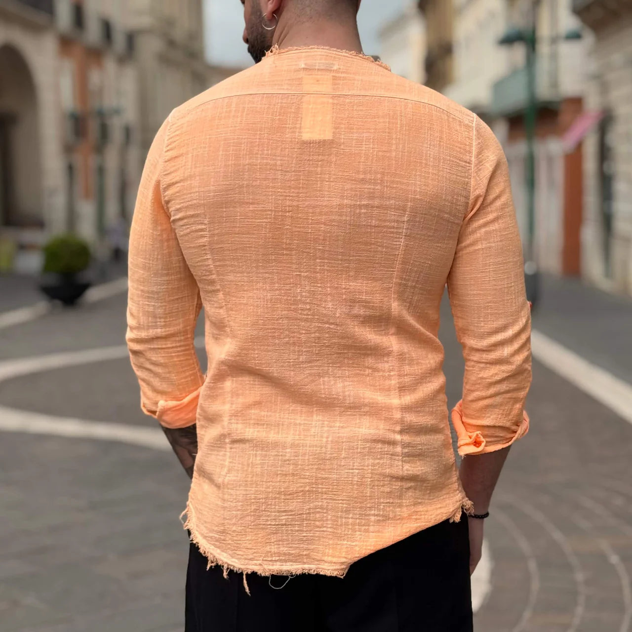 Camicia con collo sfrangiato - FLAG STORE