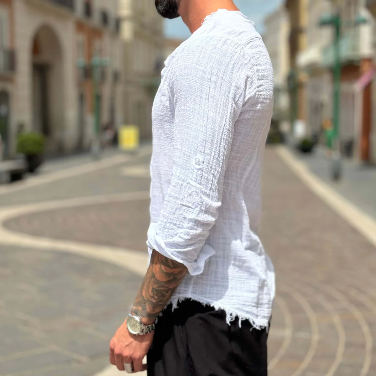 Frayed Collar Shirt - FLAG STORE