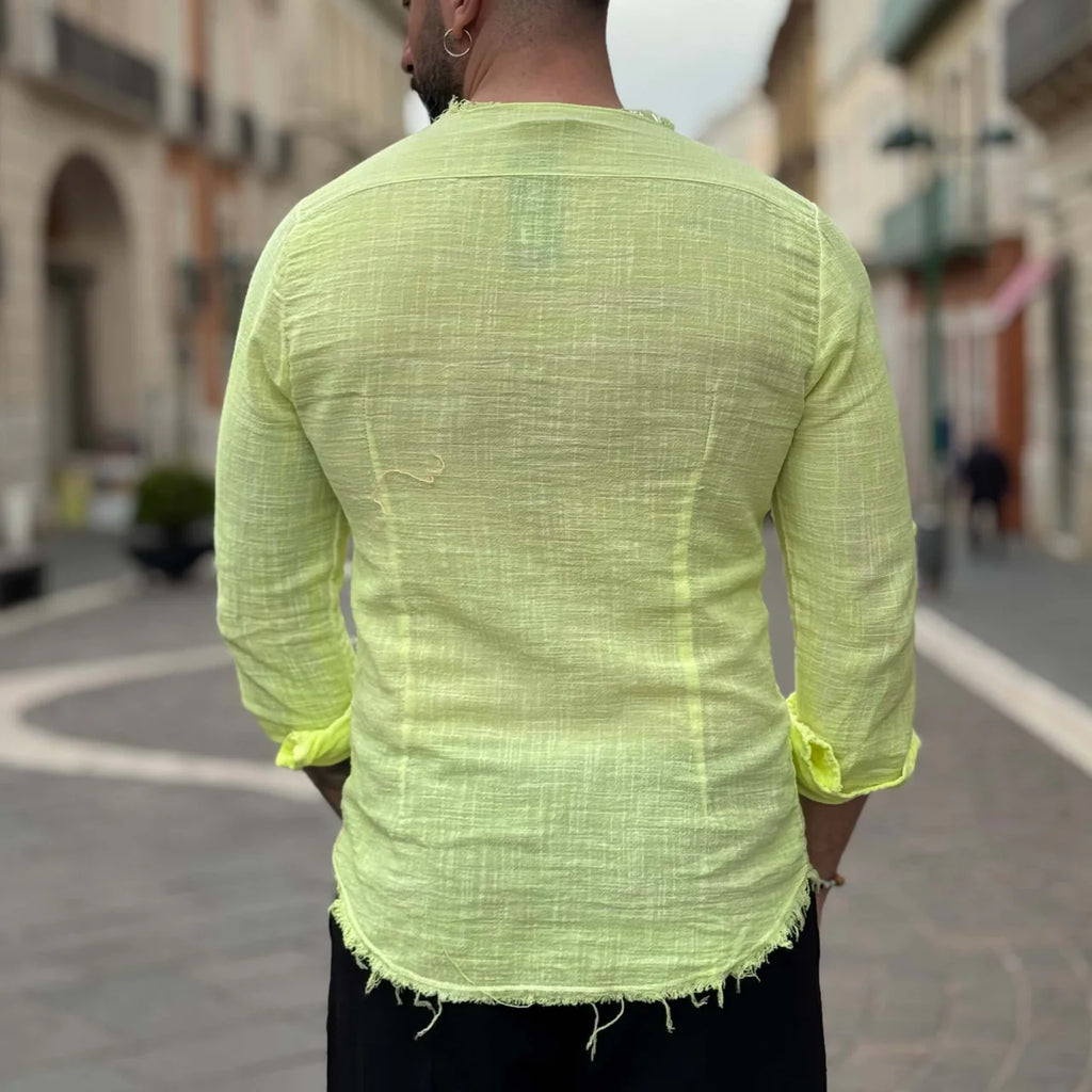 Camicia con collo sfrangiato - FLAG STORE