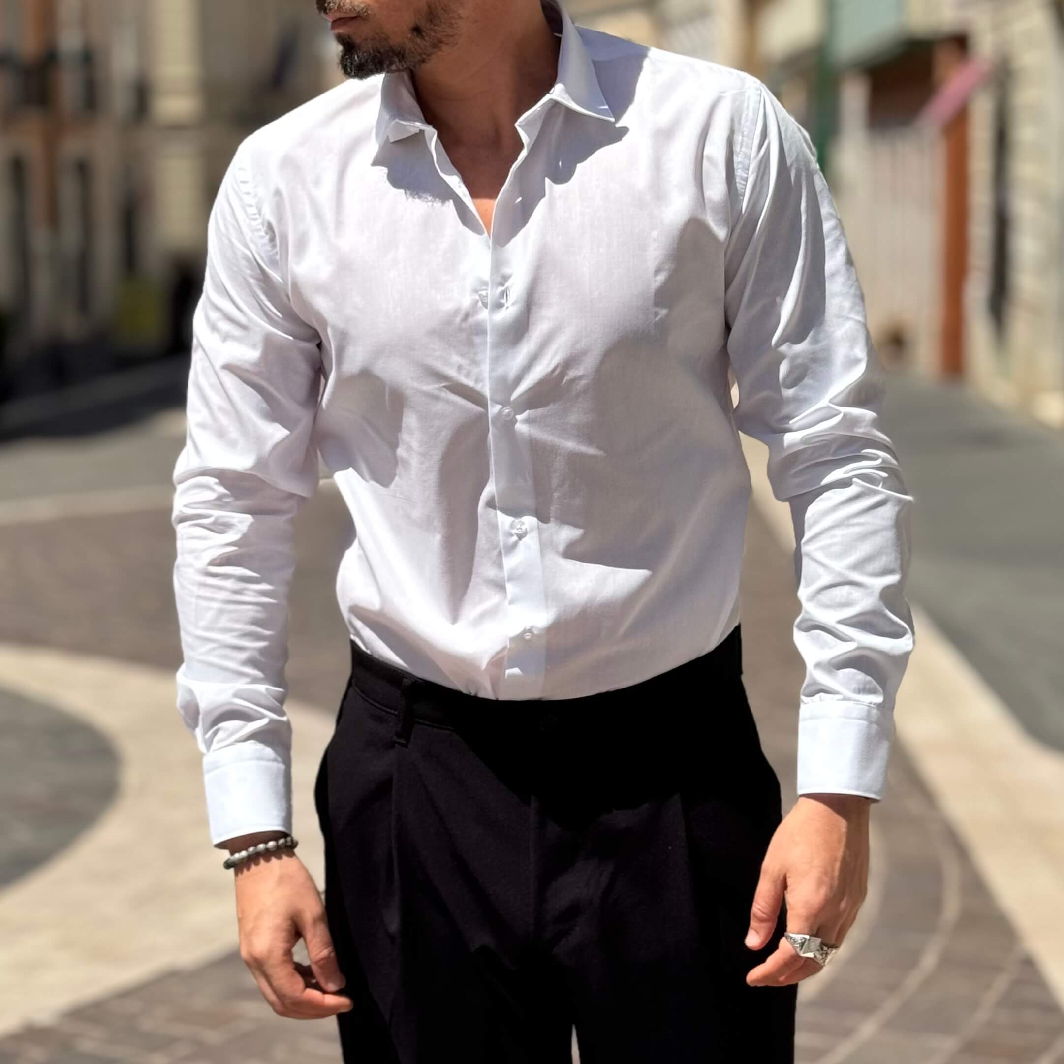 Camicia elegante slim fit - FLAG STORE