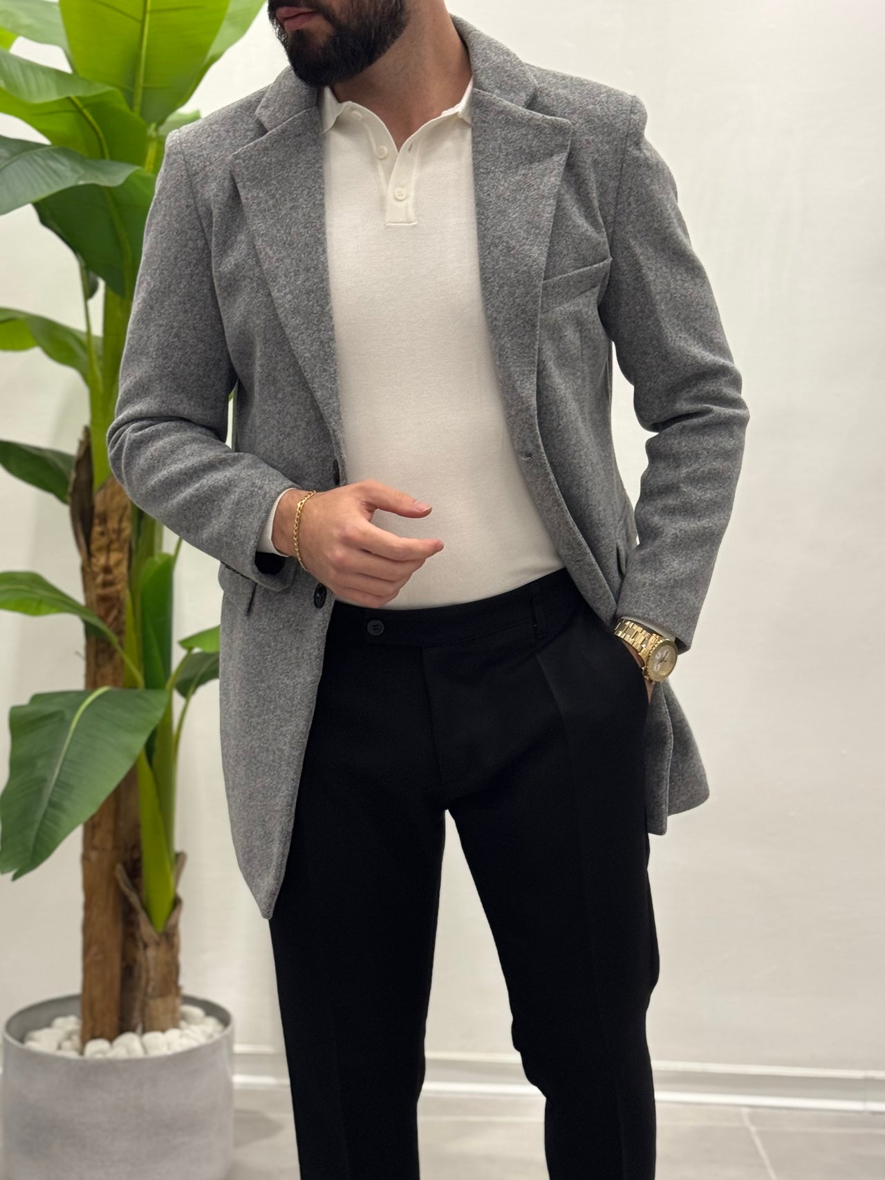 Cappotto Monopetto Gold