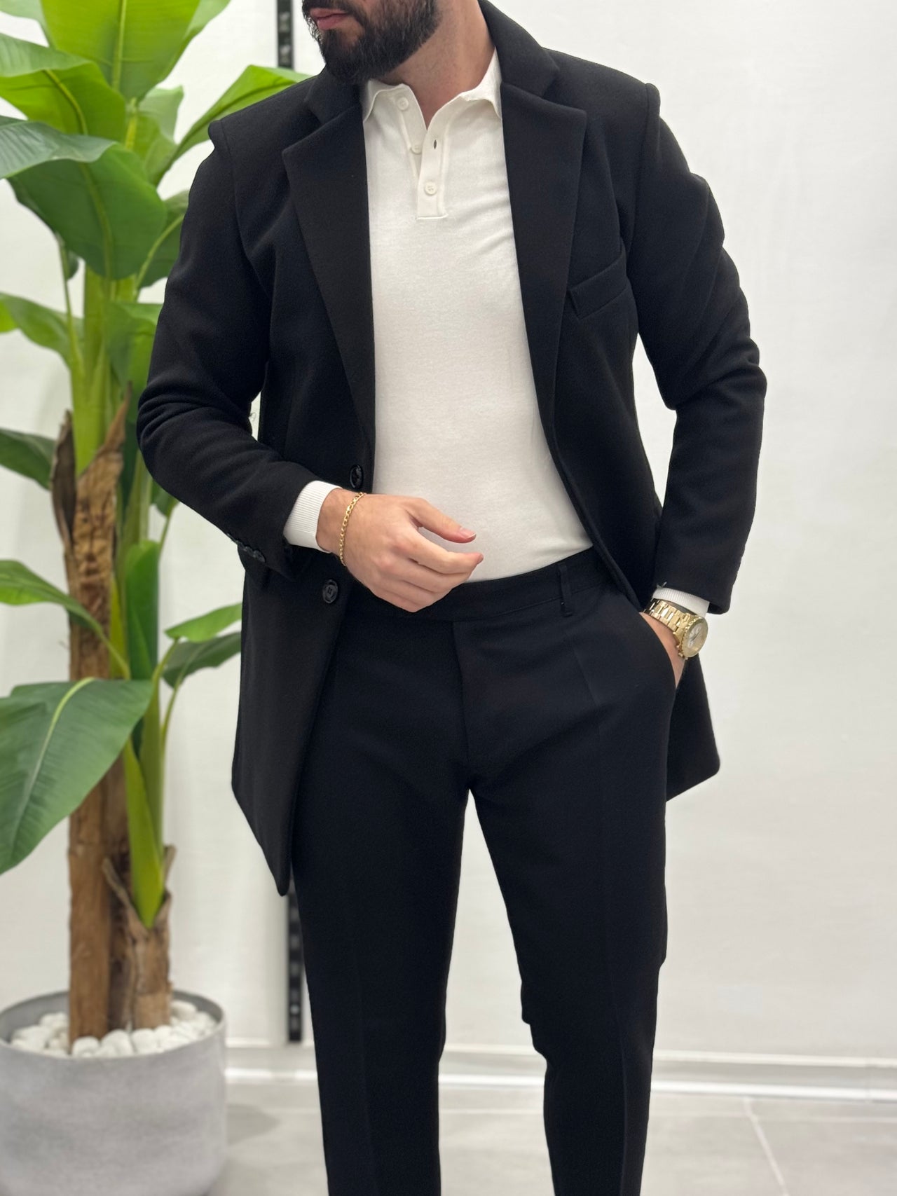 Cappotto Monopetto Gold