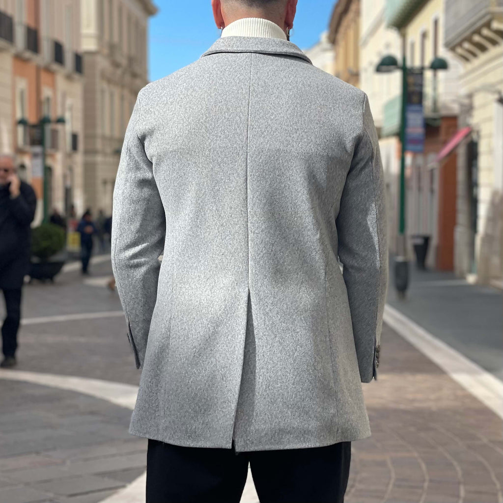 Cappotto doppio petto grigio - FLAG STORE