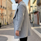 Grey Double-Breasted Las Vegas Coat - FLAG STORE 