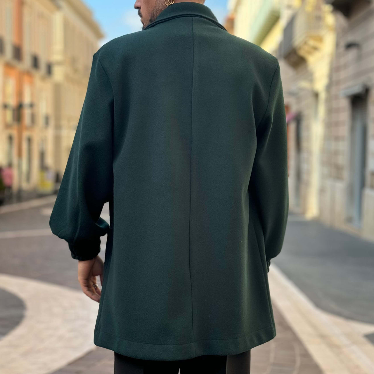 Cappotto verde crop over - FLAG STORE