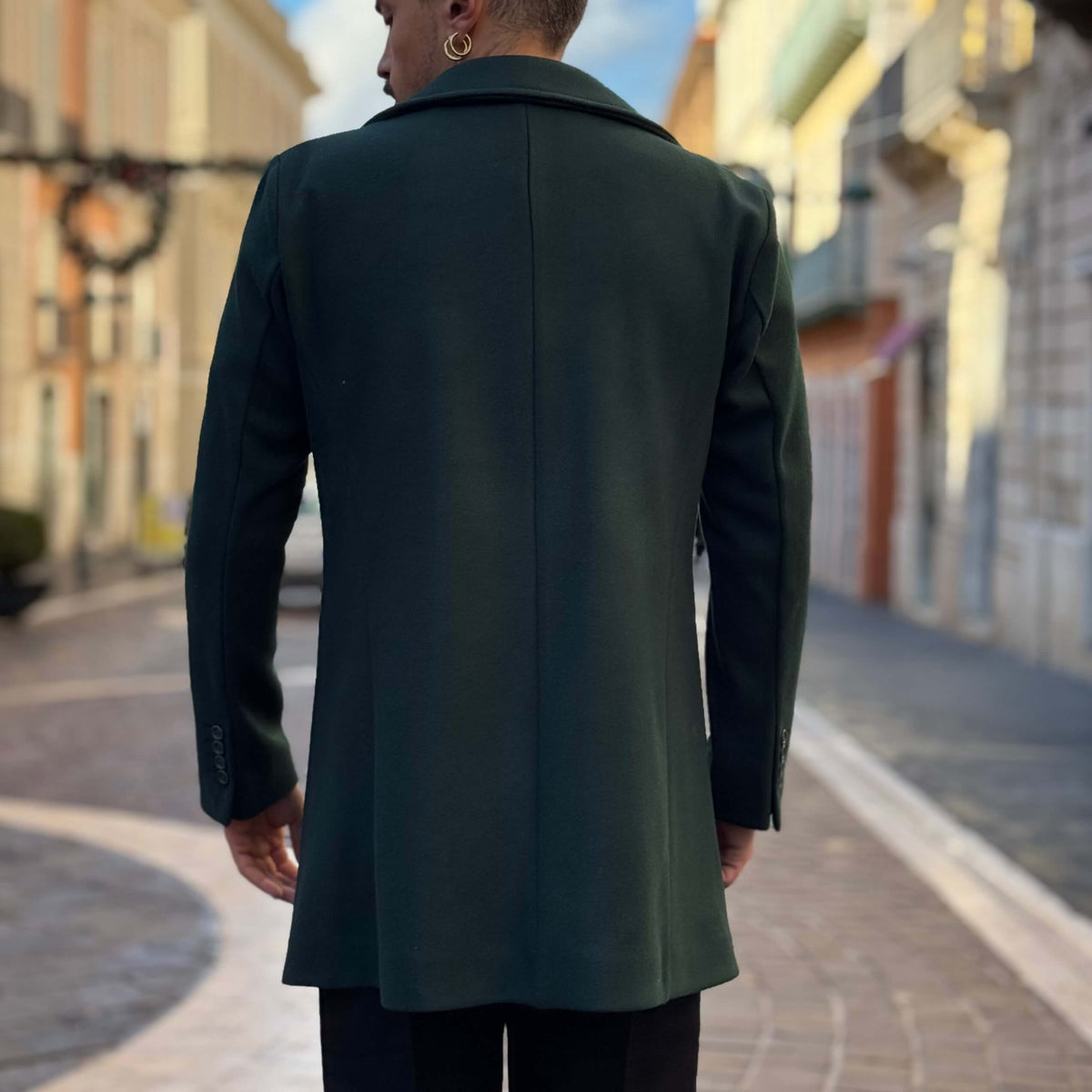 Green Double-Breasted Las Vegas Coat - FLAG STORE 