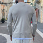 Cardigan basic tortora - FLAG STORE