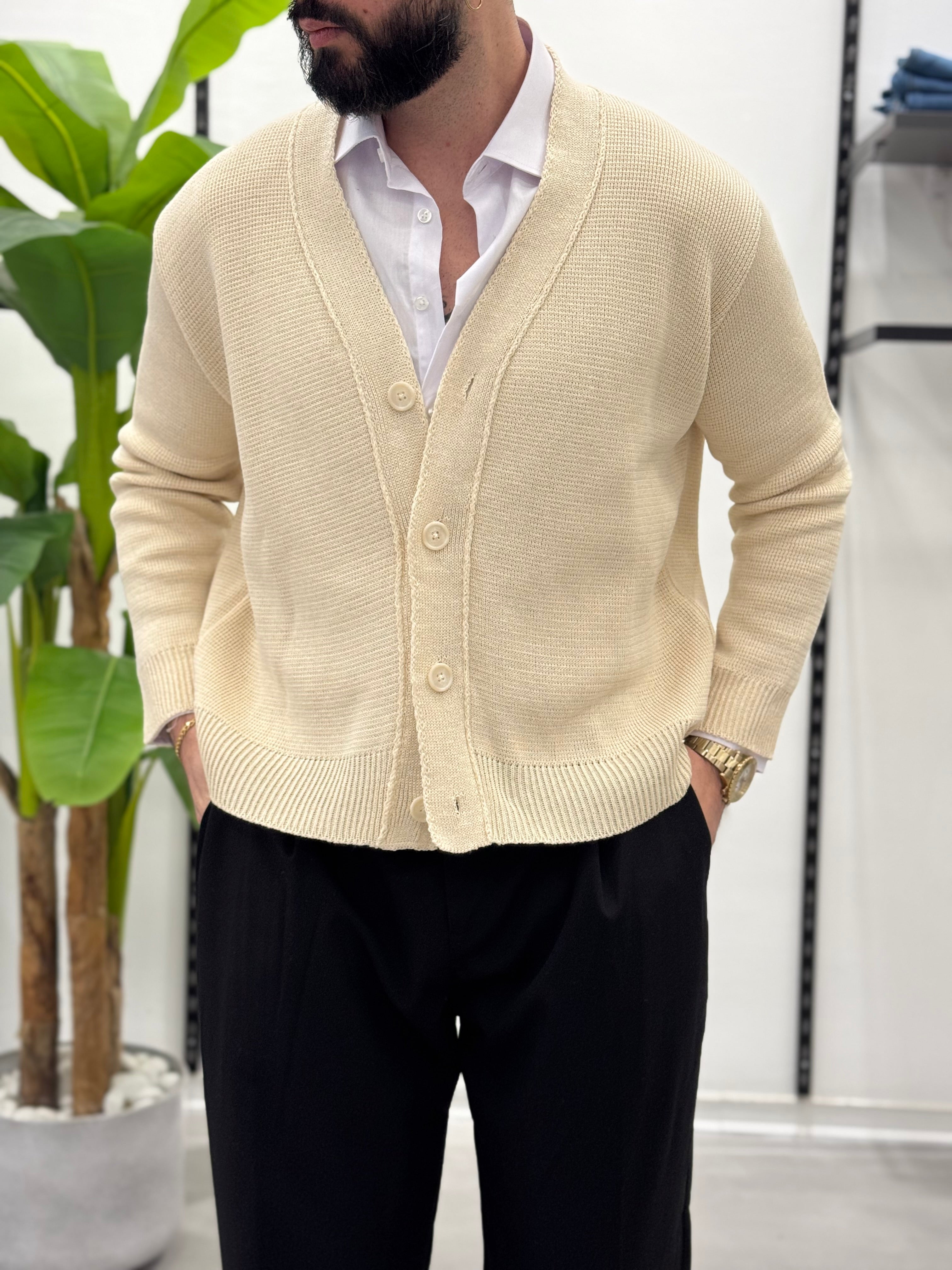 Cardigan in Filo Prime